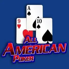 All American Poker slot visual from RTG (Reel Time Gaming) available on sspinstein.com