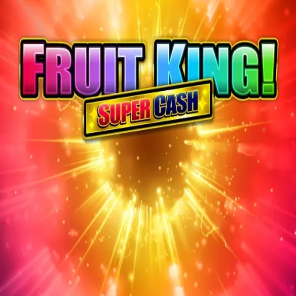 Fruit King Super Cash slot logo by Greentube at Spinstein Casino